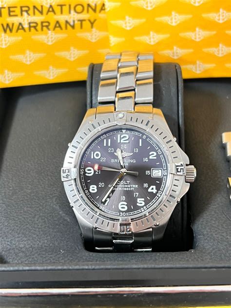 breitling colt 38mm|pre owned breitling colt.